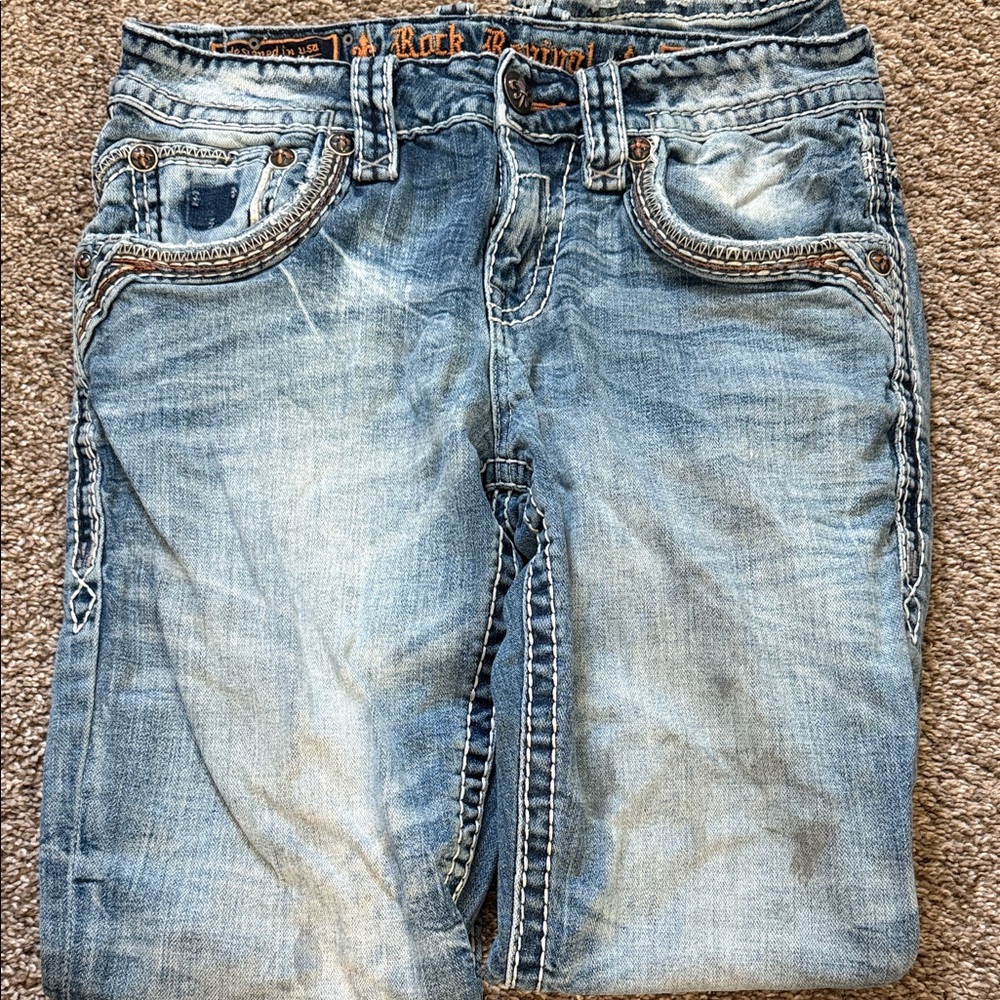 Men’s Rock Revival straight leg jeans